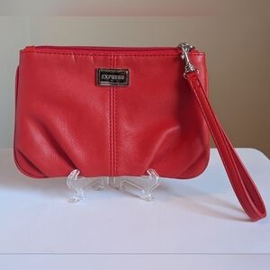 Express Vibrant Red Wristlet Clutch
